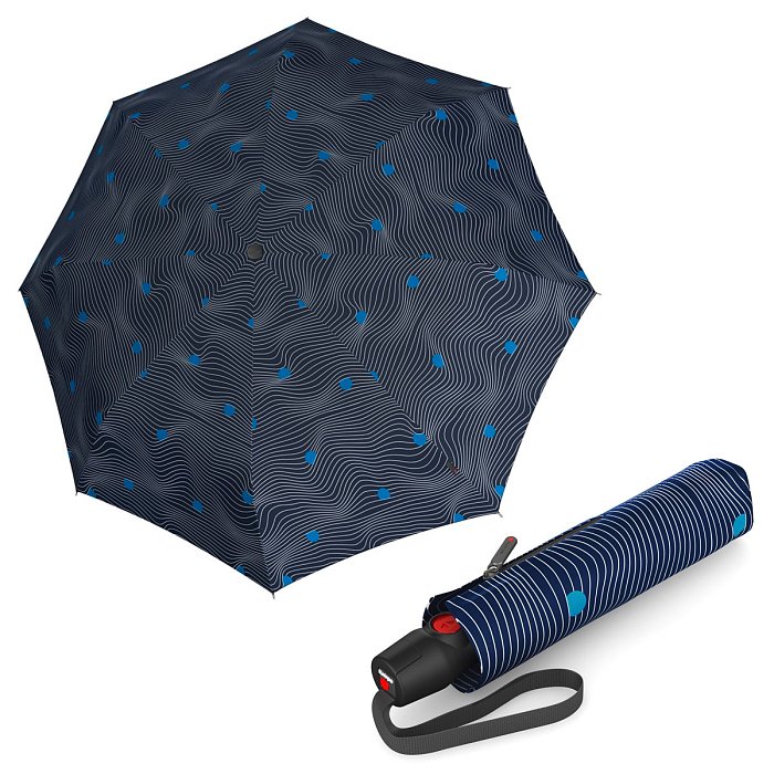 Knirps T.200 Medium Duomatic Mediate Blue - dámský plně automatický deštník