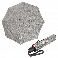 Knirps T.200 Medium Duomatic NUNO Ishidatami Grey - dámský plně automatický deštník
