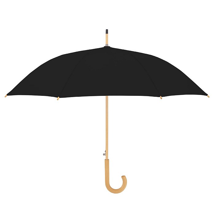 Doppler NATURE Long AC - holový udržitelný deštník, černý
