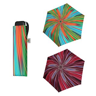 Doppler Mini Slim Carbonsteel FANTASY - dámský plochý skládací deštník