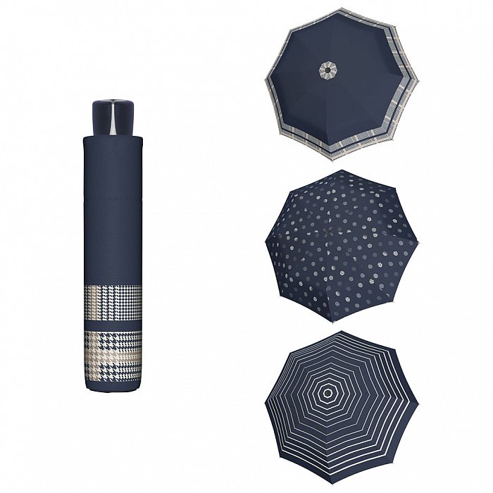 Doppler Mini Fiber TIMELESS - dámský skládací odlehčený deštník