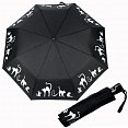 Doppler Magic Fiber Cats Family - dámský plně automatický deštník, černý