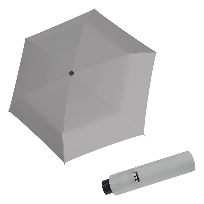 Doppler Havanna Fiber UNI 27 - dámský ultralehký mini deštník šedá