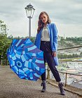 Doppler Magic Carbonsteel EUPHORIA - dámský plně automatický deštník, modrý foto