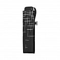 Doppler Mini Slim Carbonsteel PASSION - dámský plochý skládací deštník, černý složený