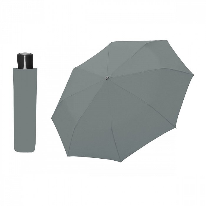 DOPPLER Mini Fiber šedý - dámský skládací deštník