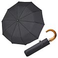 Doppler Magic Fiber Strong šedé křížky - pánský plně-automatický deštník