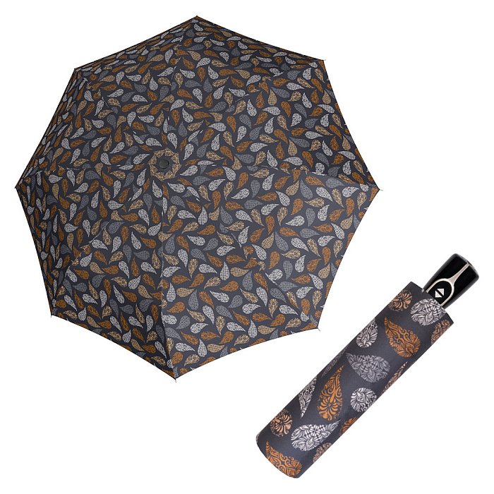 Doppler Magic Fiber JOY - dámský skládací plně-automatický deštník hnědá
