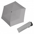 Doppler Mini Slim Carbonsteel 27 - dámský plochý skládací deštník, šedý