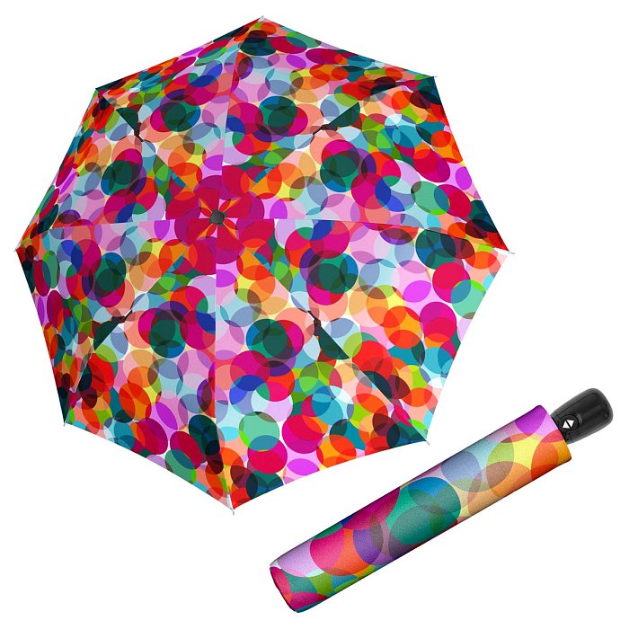Doppler Magic Mini MODERN.ART Bubblegum - dámský plně-automatický deštník