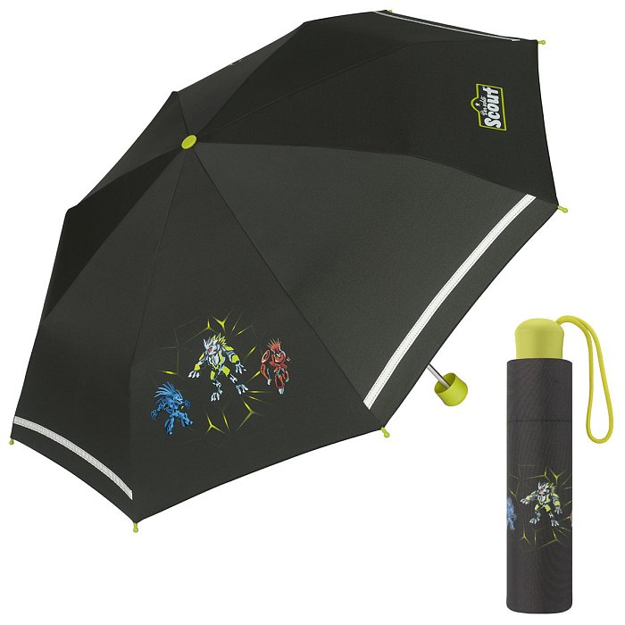 Scout DARK BEAST - chlapecký skládací deštník