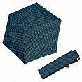 Doppler Mini Slim Carbonsteel TWISTER - dámský plochý skládací deštník, modrý