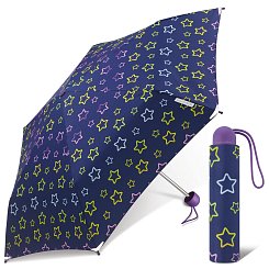 Ergobrella GLOWING STARS - dívčí skládací deštník