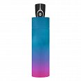 Doppler Magic Fiber SPIRIT - dámský skládací plně-automatický deštník, modro-růžový složený