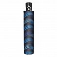 Doppler Magic Fiber GRAVITY - dámský skládací plně-automatický deštník, modrý složený