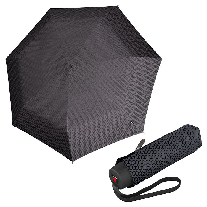 Knirps T.020 Small Manual Focus Black - dámský skládací mini deštník