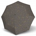 Knirps T.200 Medium Duomatic Tombo Stone - dámský plně automatický deštník, otevřený