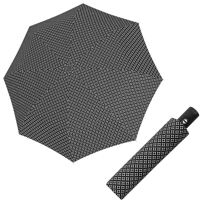 Doppler Magic Carbonsteel MINIMALS - dámský plně automatický deštník, černý