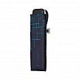Doppler Mini Slim Carbonsteel PASSION - dámský plochý skládací deštník, modrý složený
