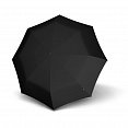 Dámský / pánský skládací mini deštník T.010 Small Manual Knirps, černý otevřený