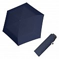 Doppler Mini Slim Carbonsteel ROYAL - dámský plochý skládací deštník - modrý