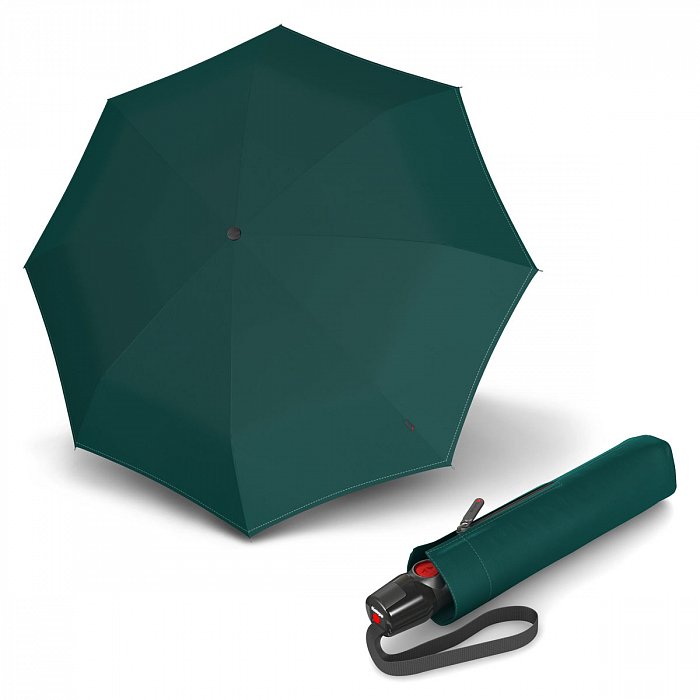 Knirps T.200 Medium Duomatic Solid Jade - dámský plně-automatický deštník
