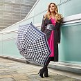 Doppler Flex AC Fiber BLACK&WHITE - dámský holový deštník - foto