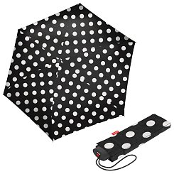 Reisenthel Pocket Mini Dots White - dámský skládací mini deštník