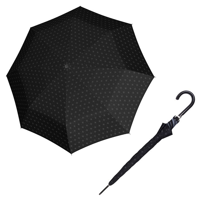 Doppler Flex AC Fiber BLACK&WHITE - dámský holový deštník vzor 02