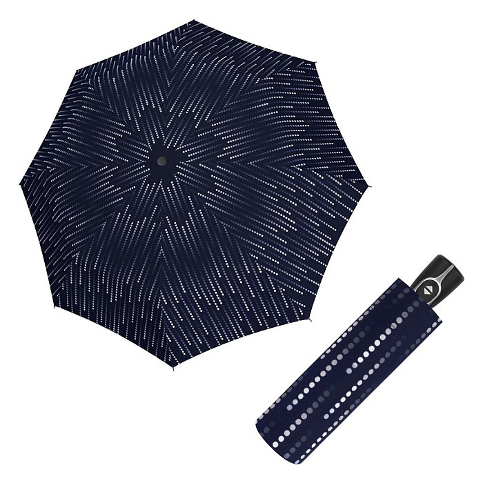 Doppler Magic Fiber GLAMOUR - dámský skládací plně-automatický deštník tmavě modrá