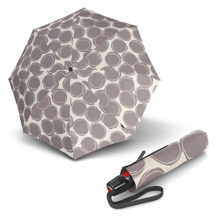 Knirps T.200 Medium Duomatic Cala Stone - dámský plně-automatický deštník