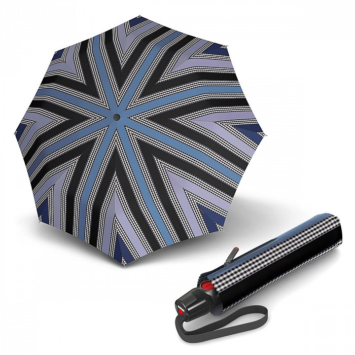 Knirps T.200 Medium Duomatic Primrose Blue - dámský plně-automatický deštník