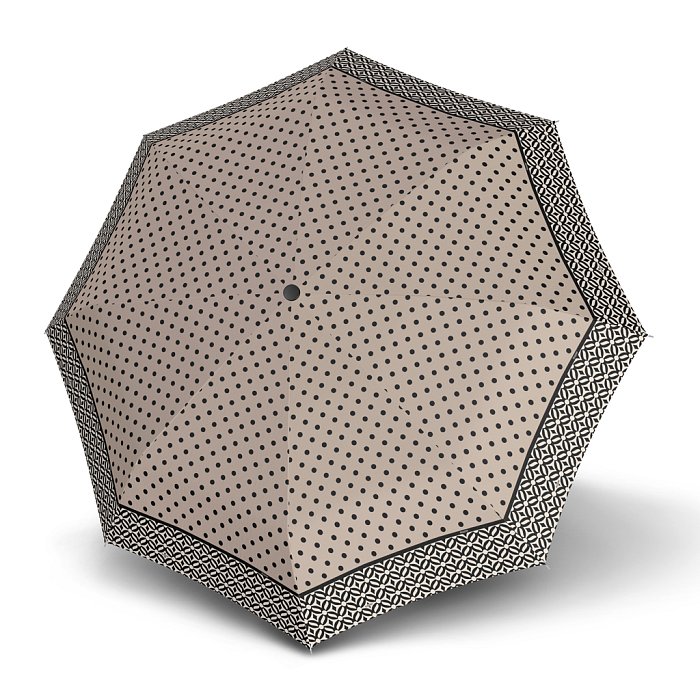 Doppler Mini Slim Carbonsteel NIZZA - dámský plochý skládací deštník béžová